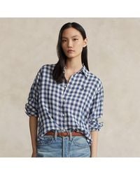 Polo Ralph Lauren - Oversize Striped Linen Shirt - Lyst