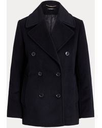 Ralph Lauren - Zweireihiger Mantel Mit Oversize-Kragen - Lyst