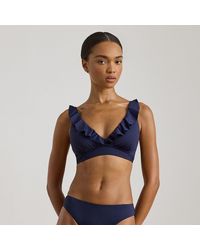 Ralph Lauren - Curved Mid-Rise Bikini Bottom - Lyst