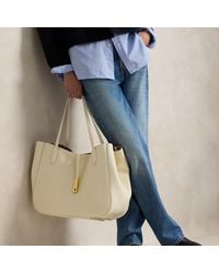 Polo Ralph Lauren - Polo Id Leather Large Tote - Lyst