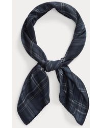 Ralph Lauren - Foulard scozzese in cashmere e seta - Lyst