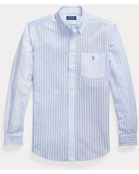Chemise Oxford rayée ample Polo Ralph Lauren pour homme en coloris Blanc |  Lyst