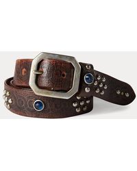 RRL - Studded Leather Belt - Lyst