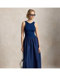Polo Ralph Lauren - Ponte-Bodice Sleeveless Dress - Lyst
