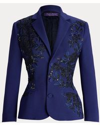 Ralph Lauren Collection - Penney Embellished Stretch Wool Jacket - Lyst