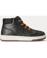 Polo Ralph Lauren - Ralph Lauren Boy's Polo Court High-Top Faux-Leather Sneaker - Lyst