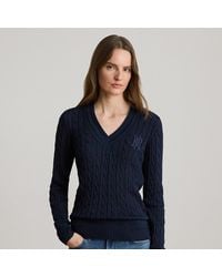 Ralph Lauren - Cable-knit Cricket Jumper - Lyst