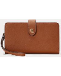 Ralph Lauren - Crosshatch Leather Tech Wristlet - Lyst