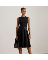 Ralph Lauren - Ponte Sleeveless Dress - Lyst