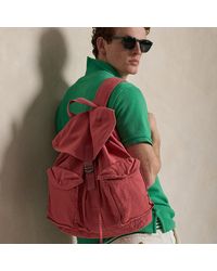 Polo Ralph Lauren - Flap-Top Canvas Backpack - Lyst
