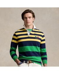 Polo Ralph Lauren - Gestreiftes Classic-Fit Jersey-Rugbyhemd - Lyst