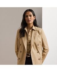 Ralph Lauren - Zweireihiger Blazer Aus Baumwolltwill - Lyst