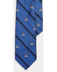 Polo Ralph Lauren - Cravate club rayée en reps de soie - Lyst