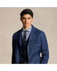 Ralph Lauren - Tailored Linen-silk Herringbone Jacket - Lyst