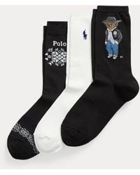 Polo Ralph Lauren - Polo Bear Snowflake Crew Sock 3-Pack - Lyst