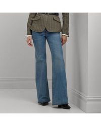 Lauren by Ralph Lauren - Flare Jeans Met Hoge Taille - Lyst