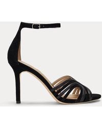 Ralph Lauren - Ralph Lauren Allie Suede & Leather Multistrap Sandal - Lyst