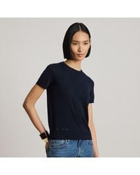 Ralph Lauren - Cotton-Modal Short-Sleeve Jumper - Lyst
