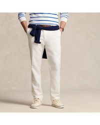 Ralph Lauren - Big & Tall - Classic Fit Linen-cotton Trouser - Lyst