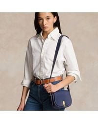 Polo Ralph Lauren - Sac Mini Saddle Bag Polo ID en cuir - Lyst