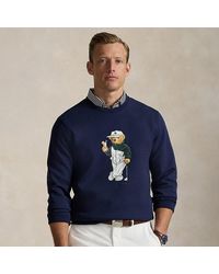 Ralph Lauren - Ralph Lauren Classic Polo Bear Double-Knit Sweatshirt - Lyst
