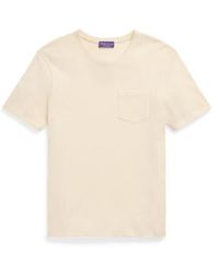 Ralph Lauren Purple Label - Piqué-T-Shirt mit Tasche - Lyst