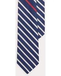 Polo Ralph Lauren - Striped Silk-Cotton Mogador Tie - Lyst