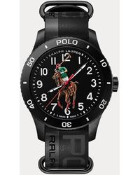 Polo Ralph Lauren Armbanduhr Polo Sport in Schwarz