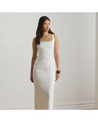 Ralph Lauren - Twist-Back Crepe Sleeveless Gown - Lyst