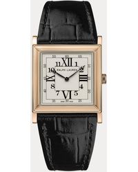 Ralph Lauren - Rl867 Roségoud 28 Mm Witte Wijzerplaat - Lyst
