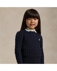 Ralph Lauren - Cable-Knit Cotton Jumper - Lyst