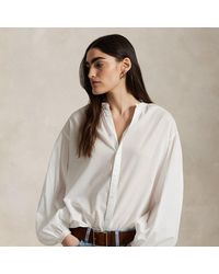 Polo Ralph Lauren - Bluse Aus Baumwollvoile - Lyst