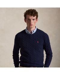 Polo Ralph Lauren - Cable-knit Wool-cashmere Jumper - Lyst