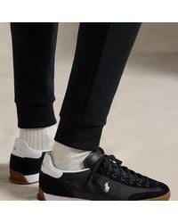 Ralph Lauren - Hester Suede & Canvas Trainer - Lyst