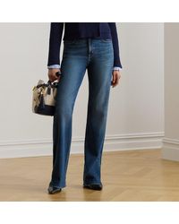 Ralph Lauren - High-Rise Straight Wide-Leg Jeans - Lyst