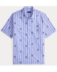 Polo Ralph Lauren - Polo Bear Striped Poplin Pyjama Shirt - Lyst