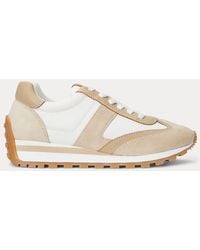 Ralph Lauren - Sneaker Dani in camoscio e pelle - Lyst