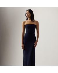 Ralph Lauren - Ralph Lauren Shelly Silk Cady Evening Dress - Lyst