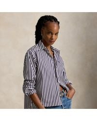 Polo Ralph Lauren - Cropped Boxy Fit Cotton Shirt - Lyst