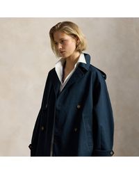 Polo Ralph Lauren - Balloon Cotton Twill Trench Coat - Lyst