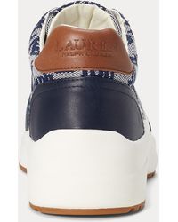 Dames Hoge sneakers Dames Schoenen voor voor Sneakers voor Hoge sneakers  Ralph Lauren Rylee Hoge Jacquard Sneaker Met Monogram in het Bruin  allware.com.br