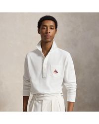 Ralph Lauren - Classic Fit Embroidered Mesh Polo Shirt - Lyst