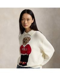 Polo Ralph Lauren - Polo Bear Linen-Cotton Jumper - Lyst