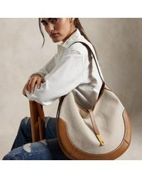 Polo Ralph Lauren - Große Segeltuch-Schultertasche Polo Id - Lyst