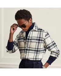 Ralph Lauren - Plaid Cashmere-Cotton Shirt - Lyst