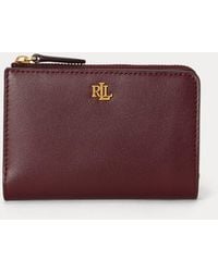 Ralph Lauren - Small Leather Bi-Fold Wallet - Lyst
