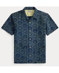 RRL - Shell-Print Linen-Cotton Shirt - Lyst