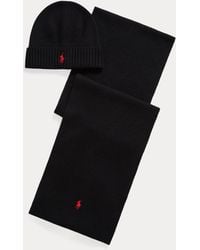 Polo Ralph Lauren - Wool Beanie & Scarf Gift Set - Lyst