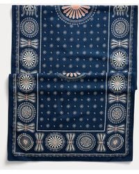 Heren Accessoires voor voor Sjaals en sjaaltjes voor BOSS by HUGO BOSS Sjaal Met Geometrische Print in het Zwart voor heren 