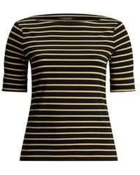 Ralph Lauren - Taglie Plus - Maglietta a righe metallizzate - Lyst